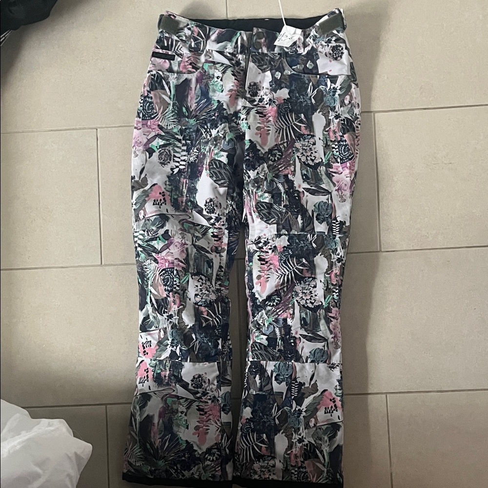 Floral Ski/Snowboard Pants
